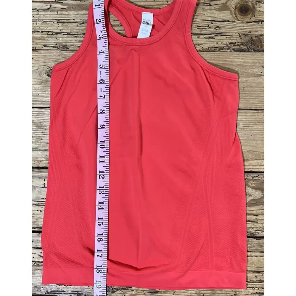 Athleta Girl Girl’s Size S/7 Red Power Up Seamless Tank